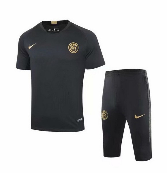 Entrenamiento Inter Milan Conjunto Completo 2019-2020 Negro Amarillo